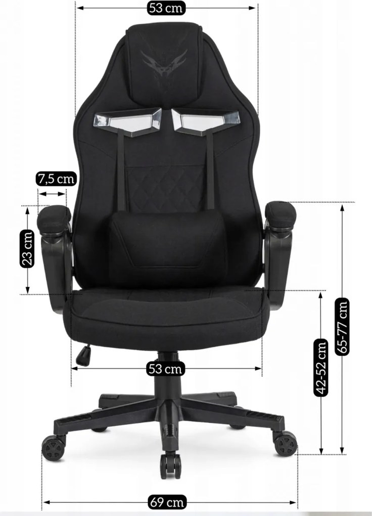 Gaming forgószék fekete színben. VIDAL