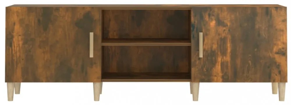 füstös tölgy színű szerelt fa TV-szekrény 150 x 30 x 50 cm