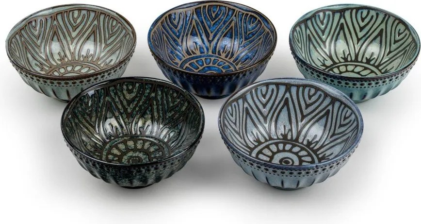 Porcelán szervírozó tálka szett 5 db-os 150 ml Jara – Bredemeijer