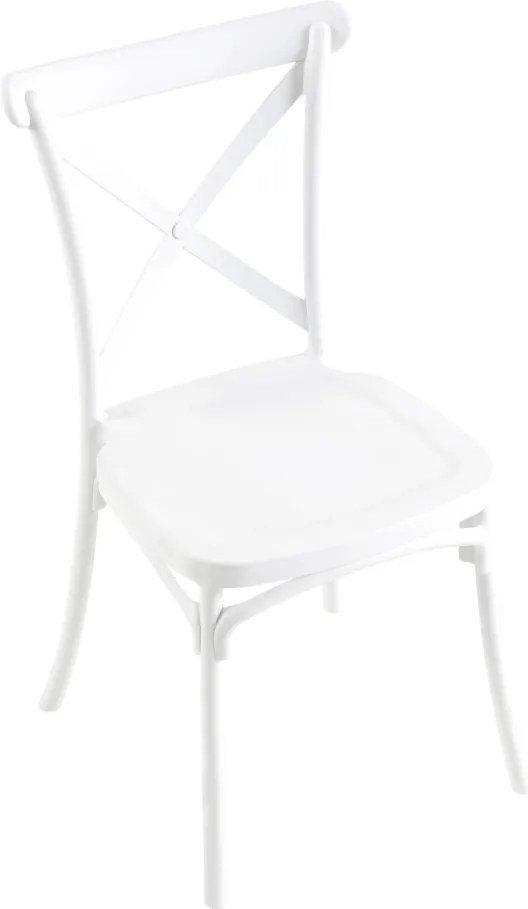 Rakásolható szék, fehér, SAVITA