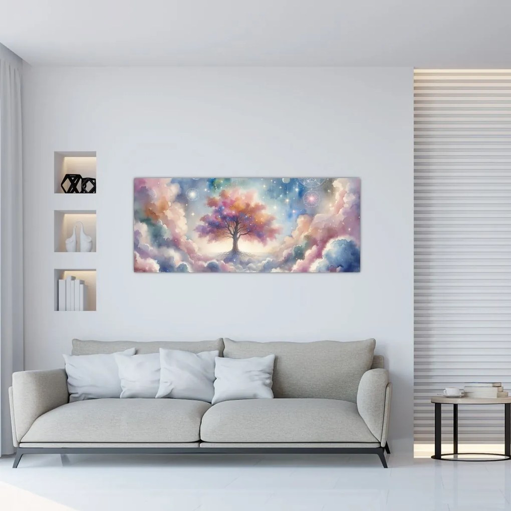 Kép – Életfa a felhőkben (120x50 cm)