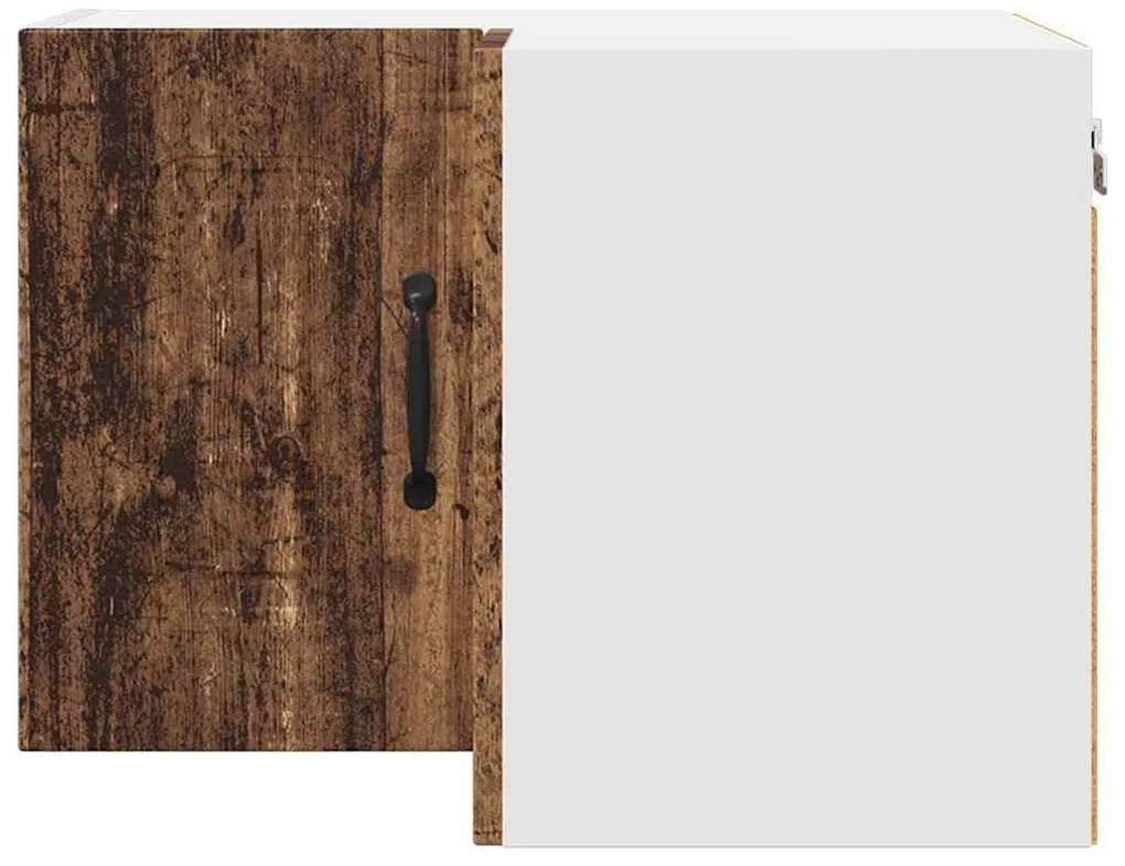 Fali konyhaszekrény polcokkal Öreg fa 57 x 57 x 40 cm Faanyag