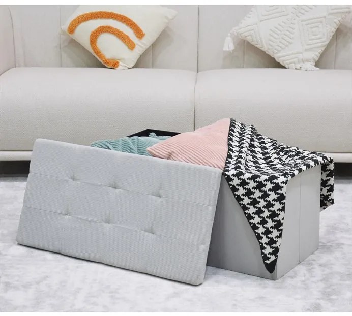 Krém Kordbársony Tárolós Puff. TAB-472 CRM6