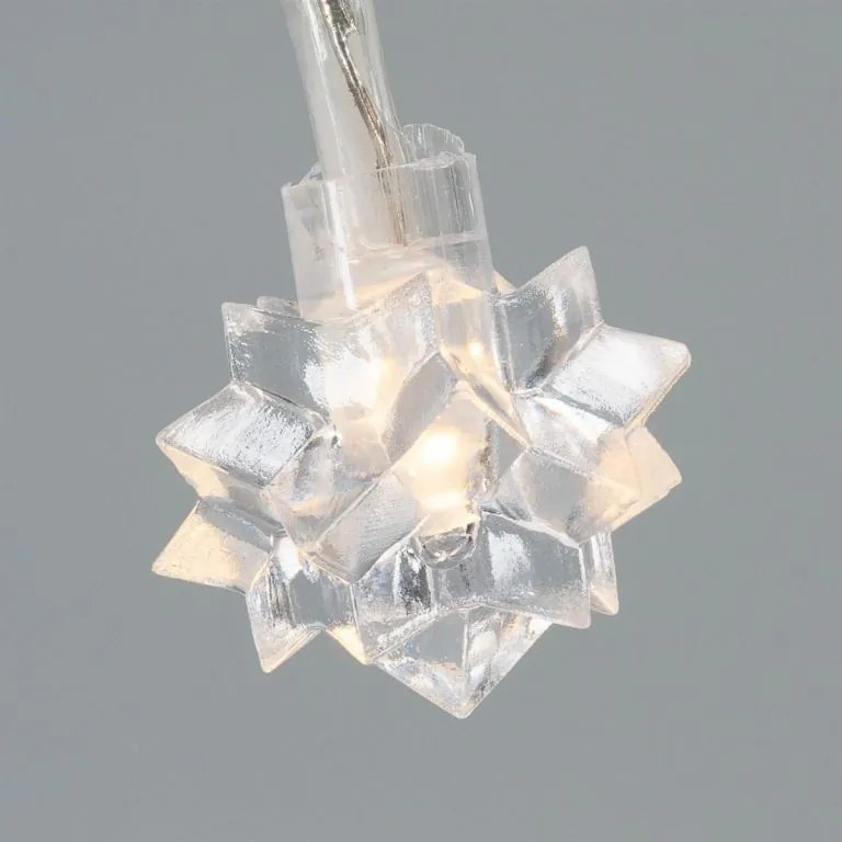 NEXOS Világító készlet csillagok 20 LED 3 db meleg fehér