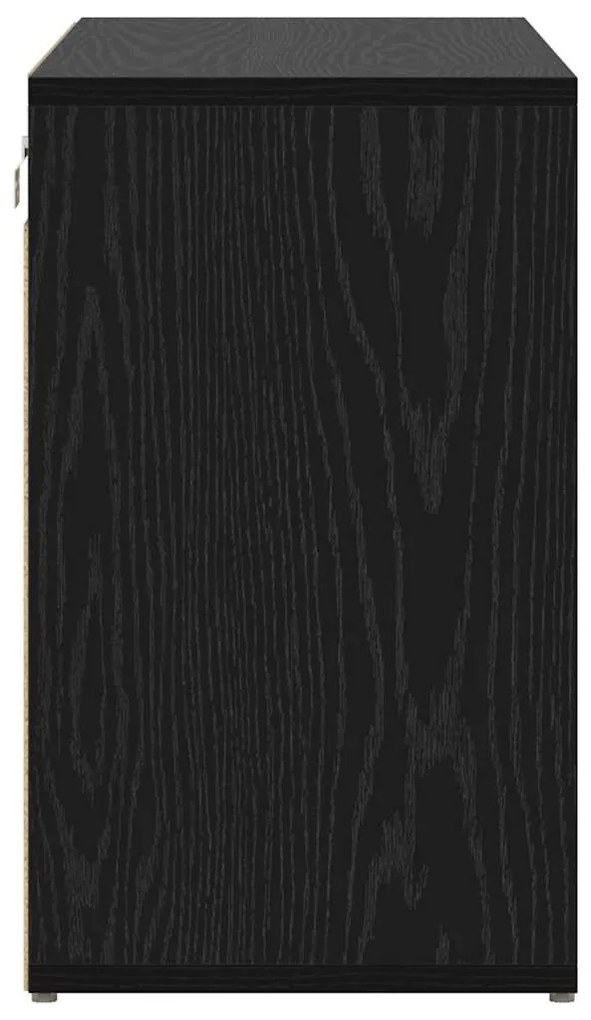 Cipősszekrény polcokkal Musta tammi 77.5 x 30 x 51 cm Faanyag