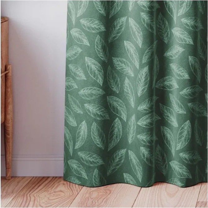 Zöld bársony függöny 140x250 cm Calm – Restilo