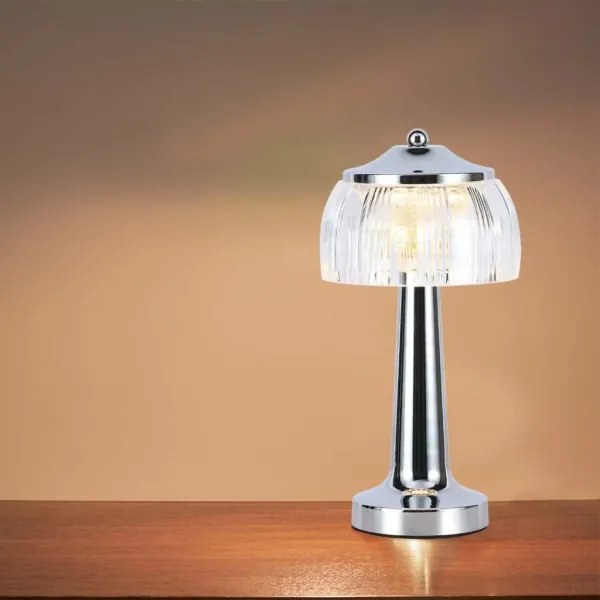 LED Dimmelhető asztali lámpa LED/1W/5V 3000-6000K 1800 mAh króm