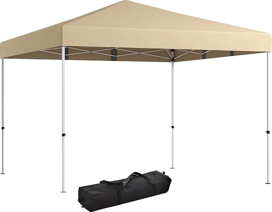 Pavilon hátfallal, zsebekkel 3x3x2,8 m, bézs