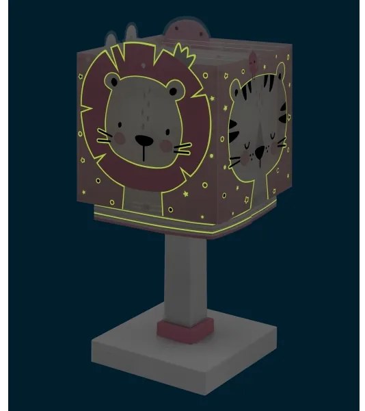 Dalber 63111NS - LED gyereklámpa BABY JUNGLE 1xG4/4W/230V rózsaszín