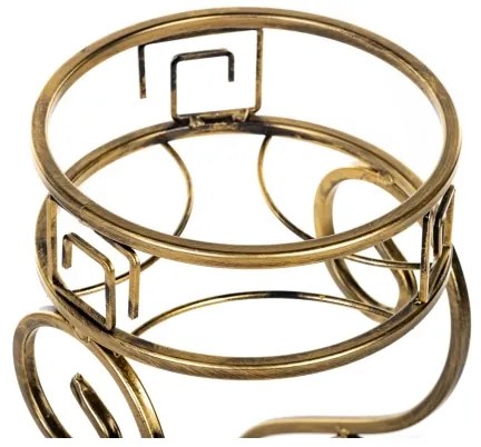 Virágállvány 64x60 cm arany színben