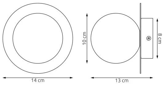 Fali lámpatest AMERICANA 1xG9/8W/230V bézs