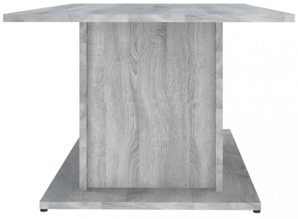 szürke sonoma szerelt fa dohányzóasztal 102x55,5x40 cm