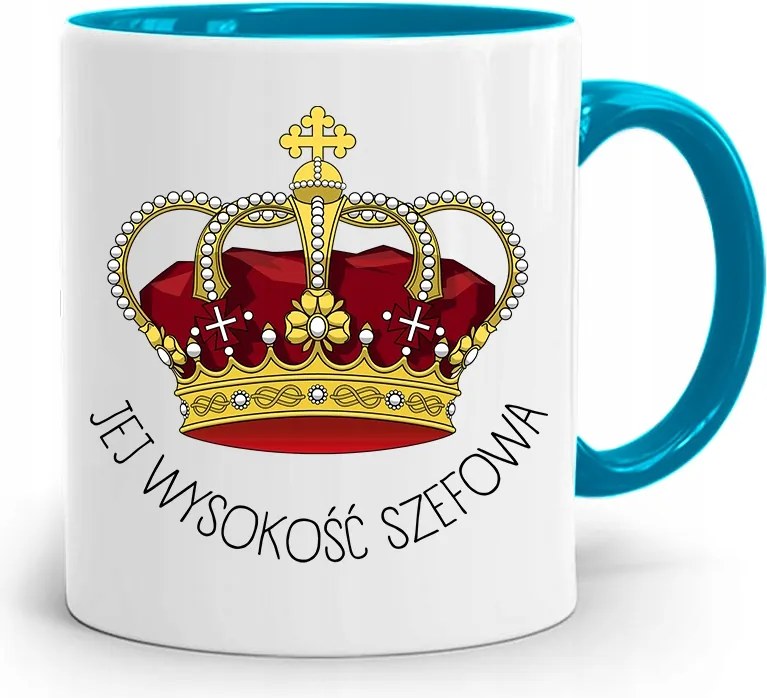 Kék Bögre A Főnöknek Őfelsége Főnöknek fényképes nyomtatással