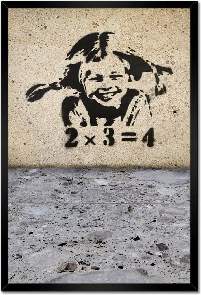 Poszterek keretben 40x60 Banksy A szeplős lány