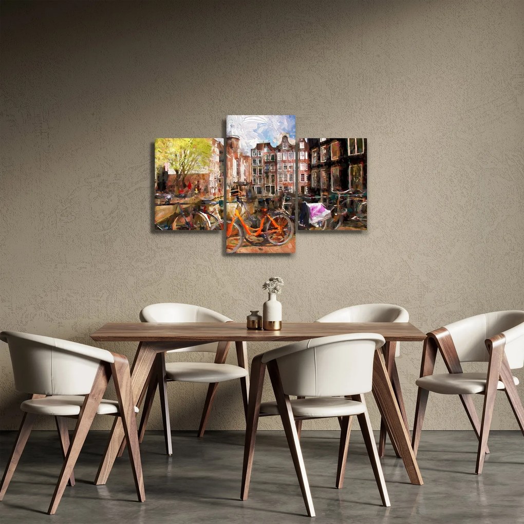 Kép - Amszterdam, festészet (90x60 cm)