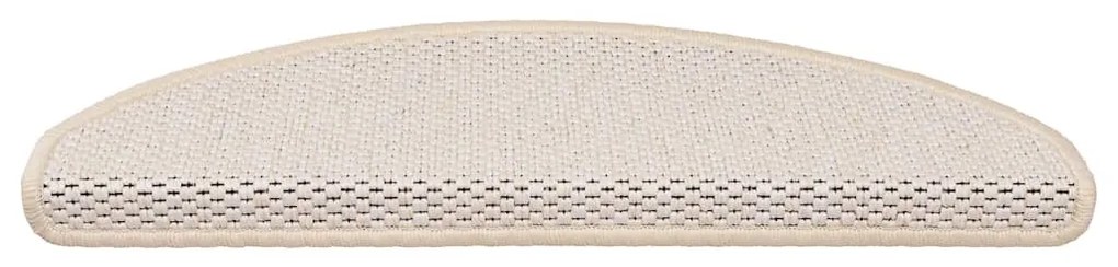 15 db szizál hatású berber öntapadó lépcsőszőnyeg 65x21x4 cm