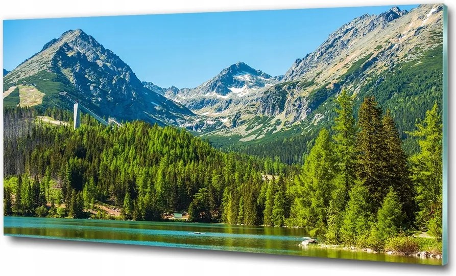 Fotó kép edzett üveg Fagyos tengerpart 125x50