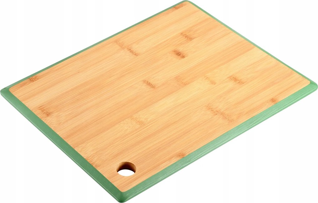 Bambusz Konyhai Vágódeszka Téglalap Alakú 35x26 Fogantyúval