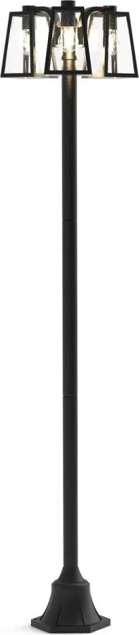 LUTEC 7290903012 FIA Kandeláber Fekete E27 IP44