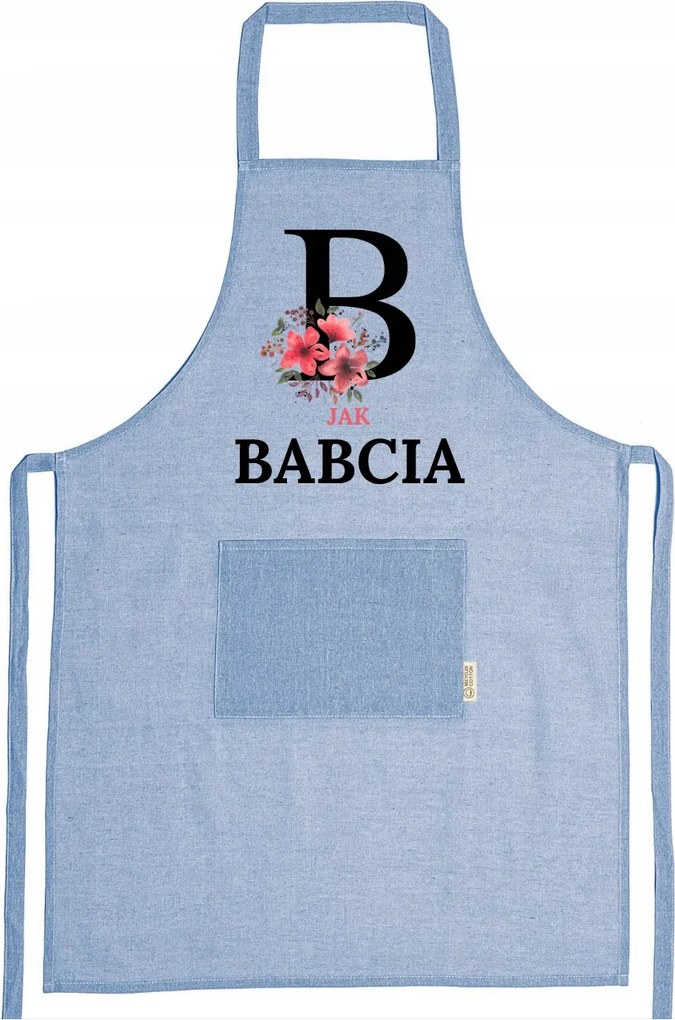 Újrahasznosított Pamut Kötény Öko Ajándék Nagymama Nap Nagymama