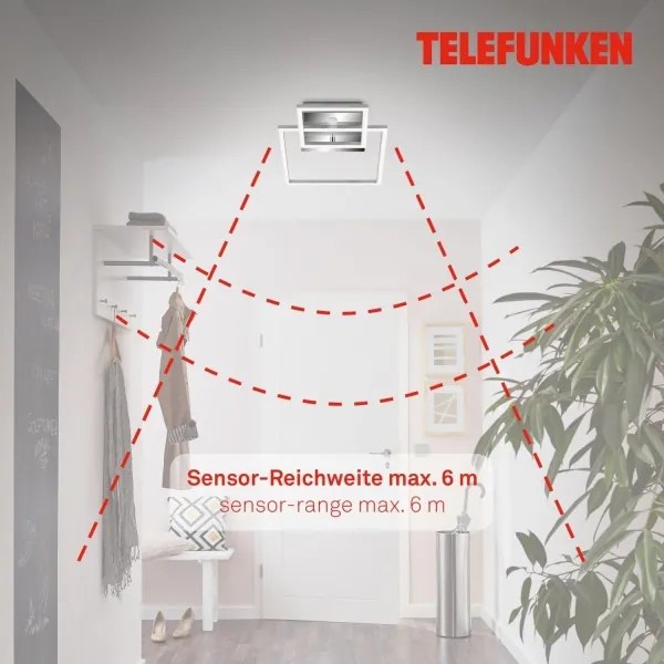 Telefunken 318608TF - LED Mennyezeti lámpa érzékelős FRAME LED/17W/230V 3000K