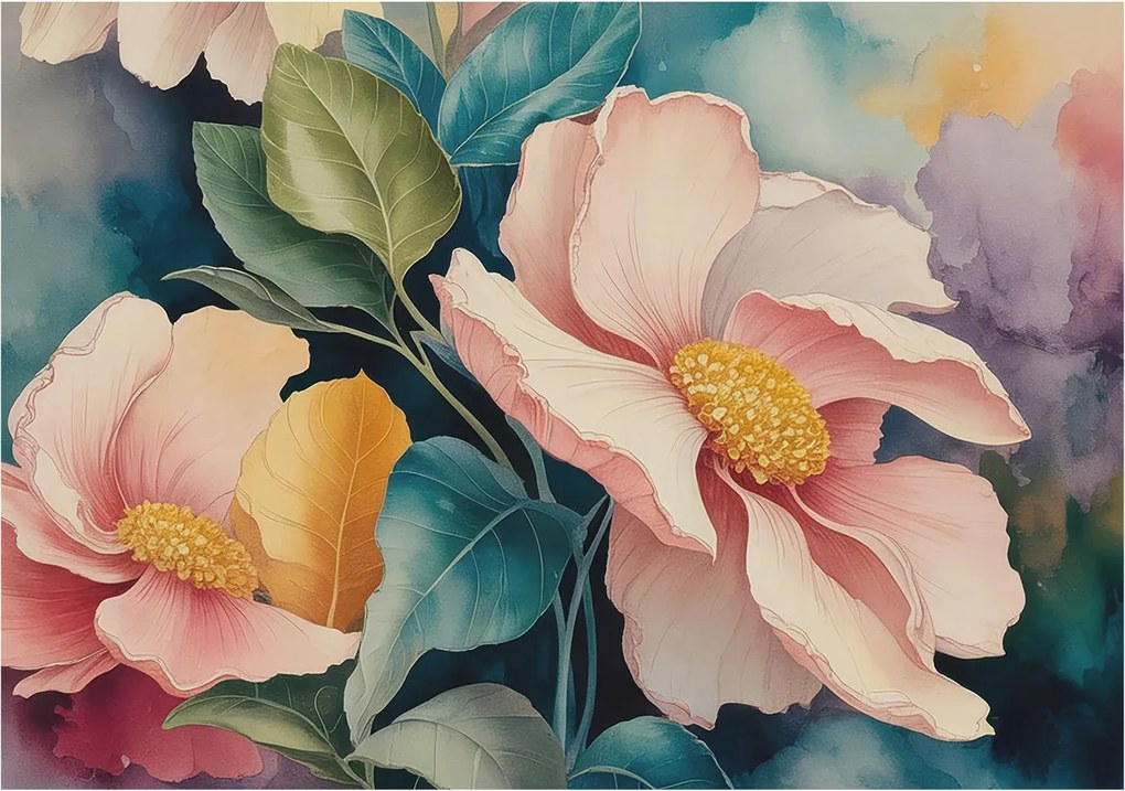 Dekoratív Fotótapéta Hálószobába Virágos elegancia 208x146