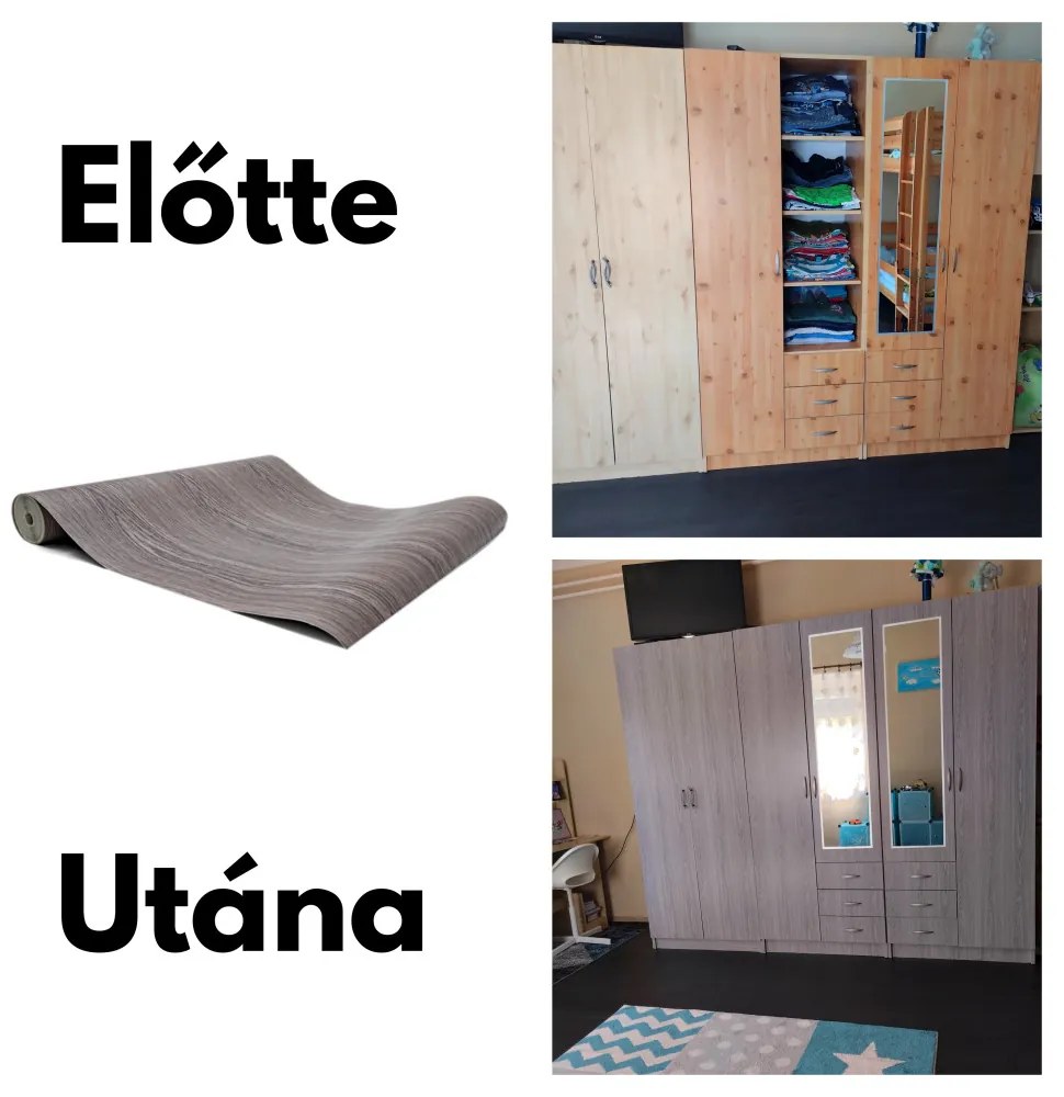 Gekkofix OAK TAUPE öntapadós tapéta 45 cm x 15 m