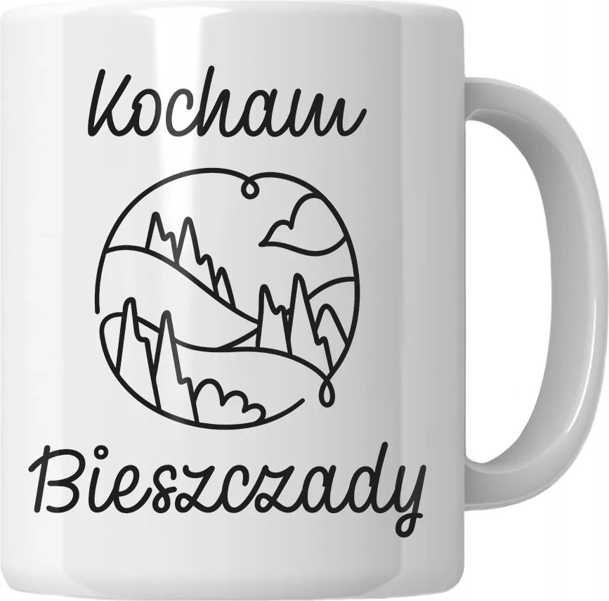 Bögre Szeretem Bieszczady Ajándék Hegyek Túrázás Erdő 18-99