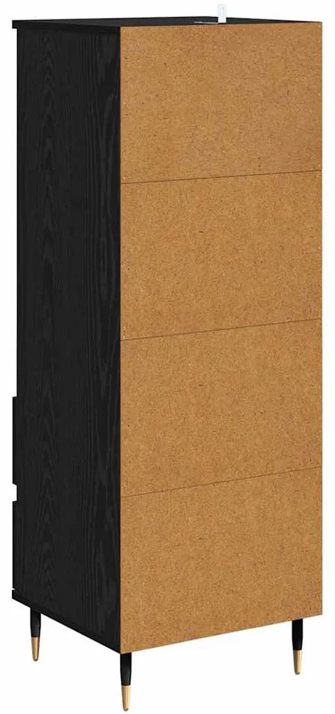 Magasfiú fiókkal Fekete tölgy 40 x 36 x 110 cm Faanyag