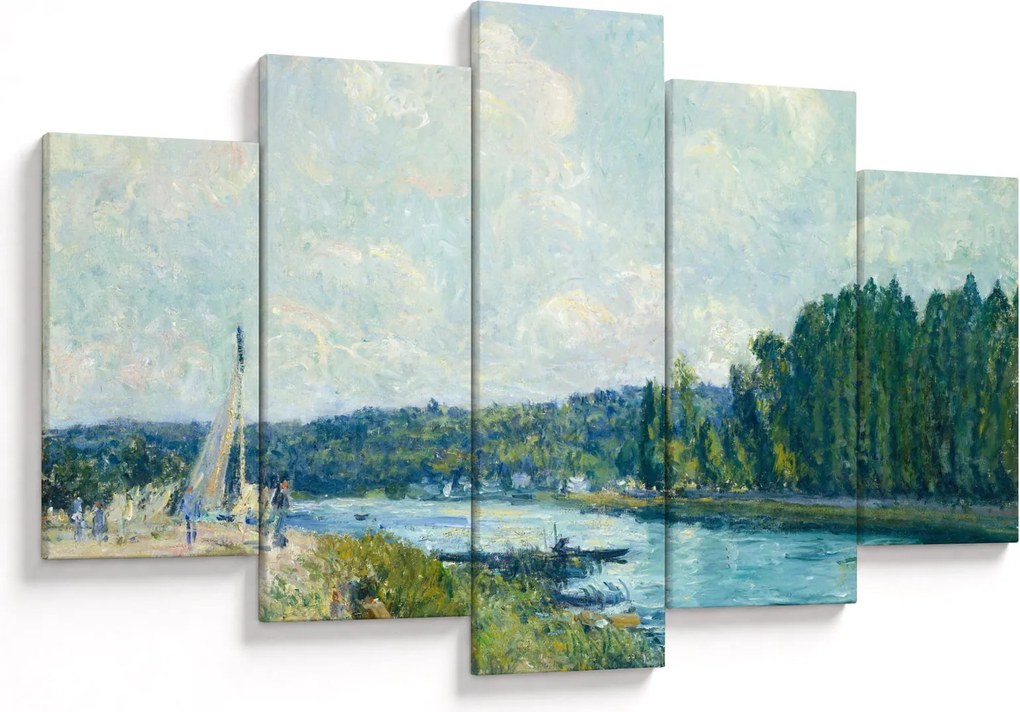 Kép - Alfred Sisley, The Banks of the Oise, reprodukciók (150x105 cm)