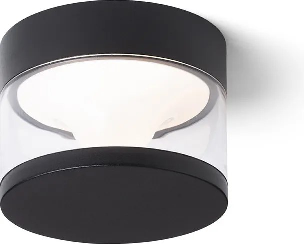 RENDL BRENDA felületre szerelhető fekete 230V LED LED 9W IP65 3000K