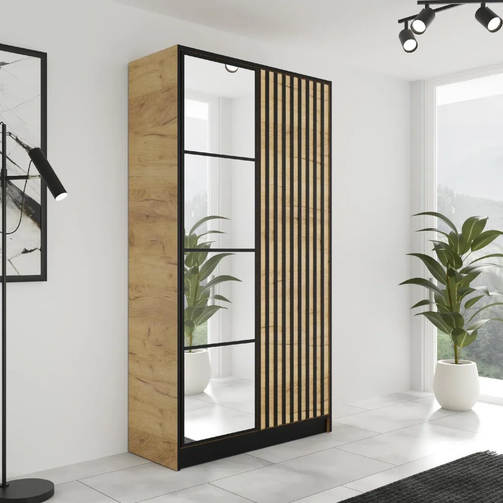 Eden2 2D Gardróbszekrény 104,8cm, Arany Tölgy