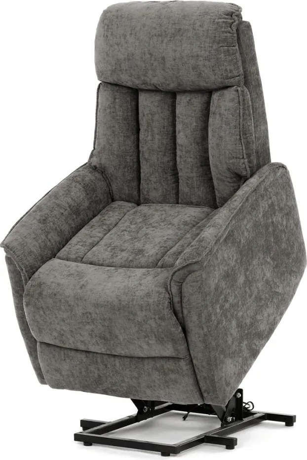 Szürke elektromos relaxfotel kábeles vezérléssel, szövet kárpitozással, TV-H9727 GREY2