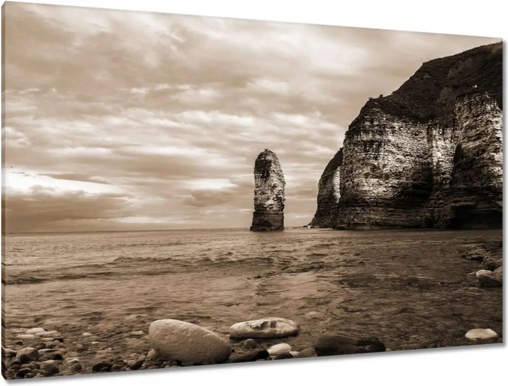 Festmények 120x80 Fényképezés Szépia szikla
