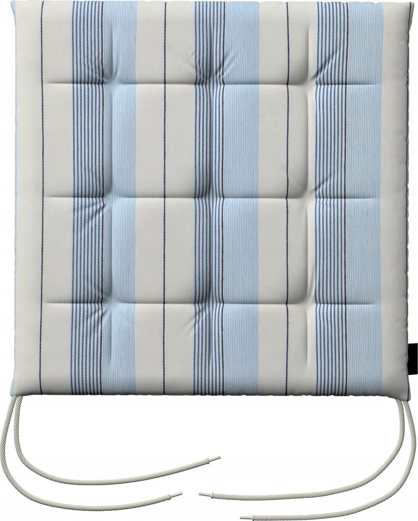Károly székpárna 40x40 kék csíkos