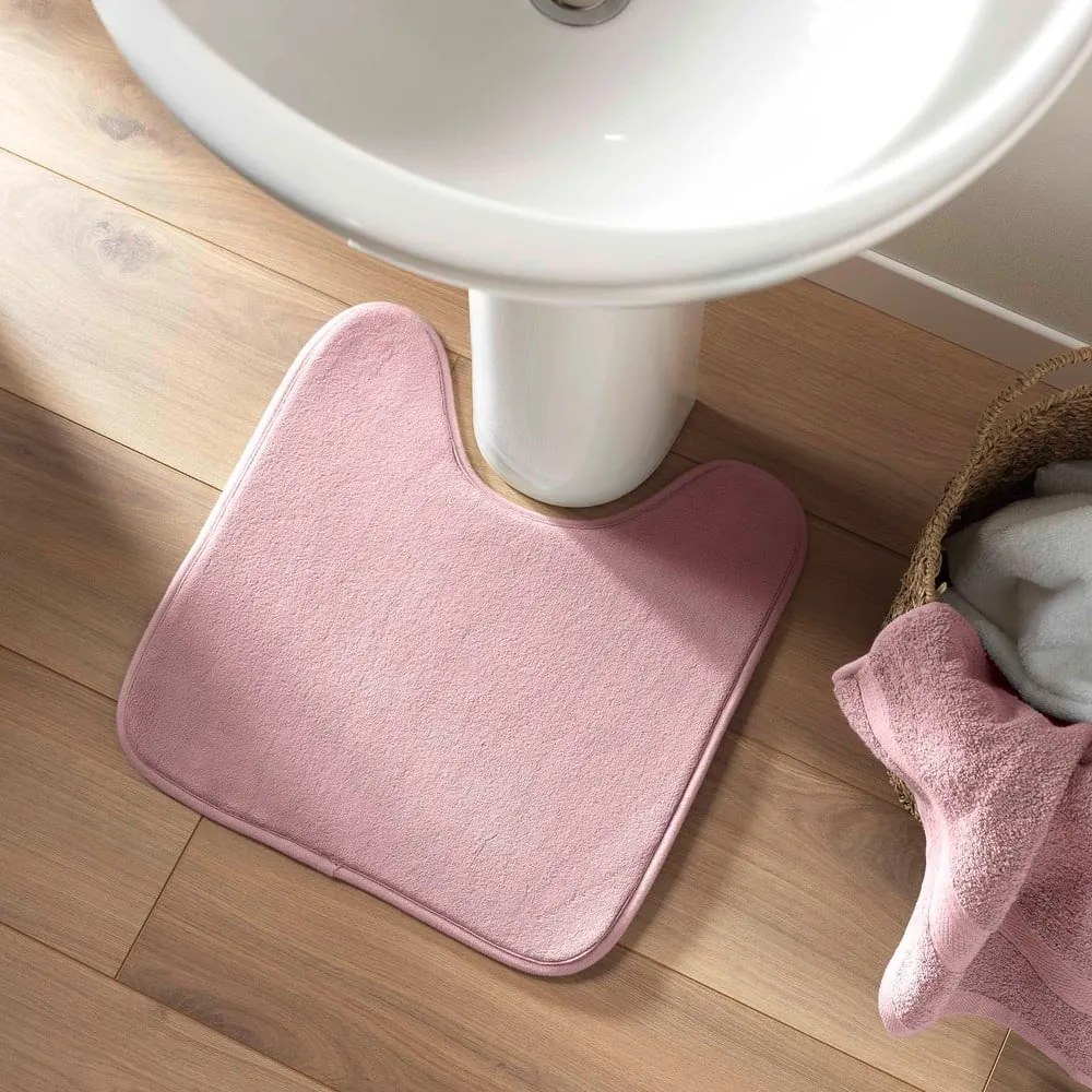 Rózsaszín fürdőszobai kilépő WC-hez 45x45 cm Vitamine – douceur d'intérieur