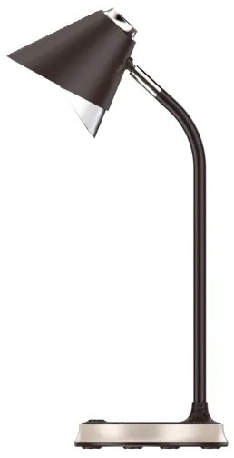 Immax 08971L - FINCH LED asztali lámpa, 9W, 12cm, 230V, barna/arany