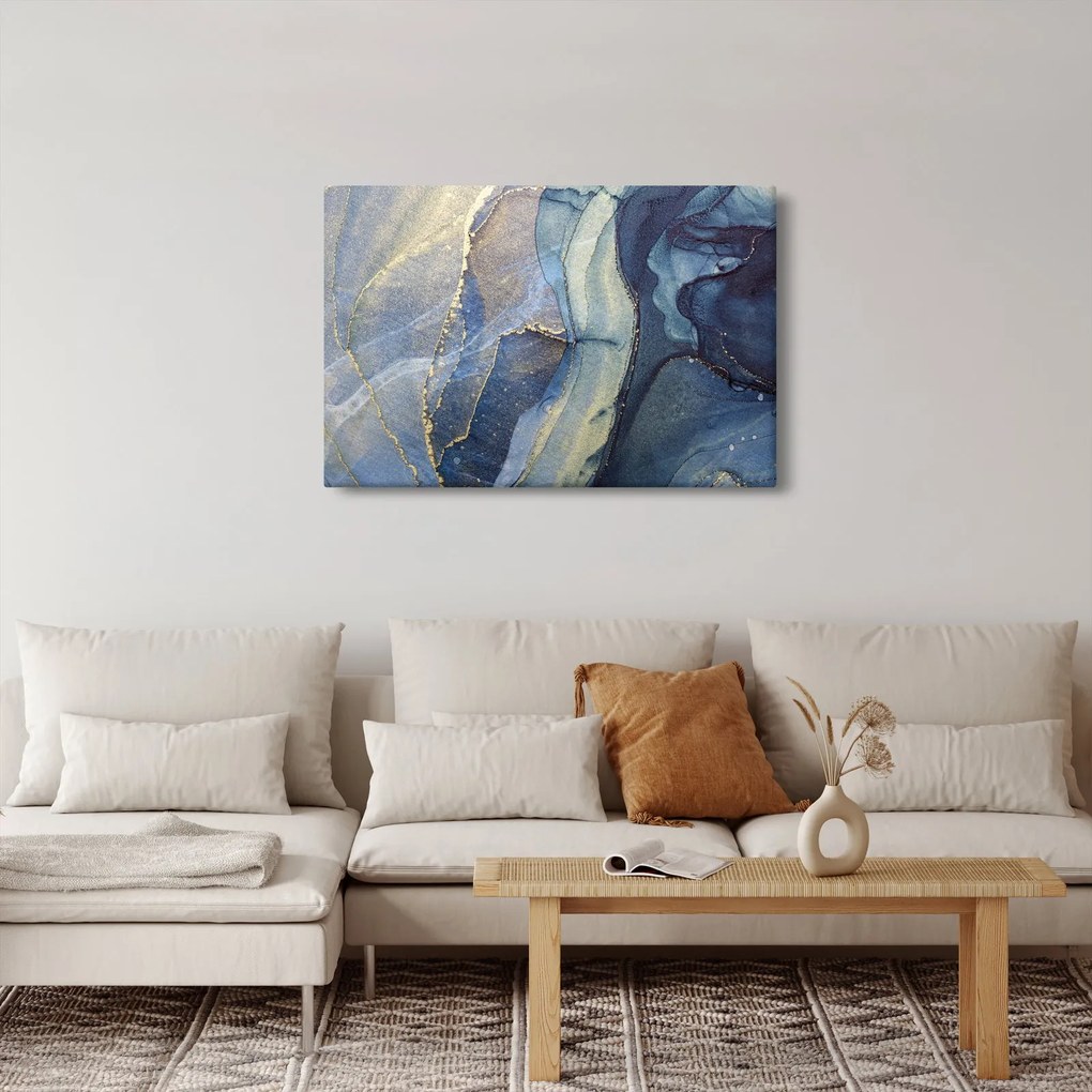 Kép - Absztrakció alkoholos tintával (90x60 cm)