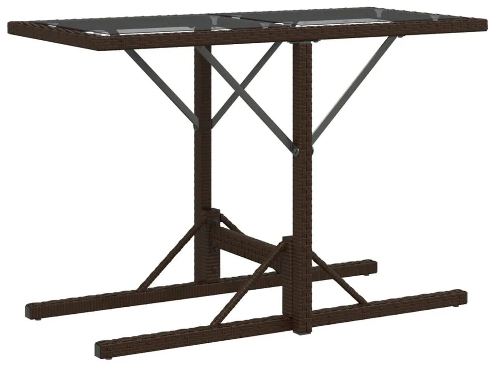 vidaXL 3 részes barna polyrattan bisztrógarnitúra párnákkal