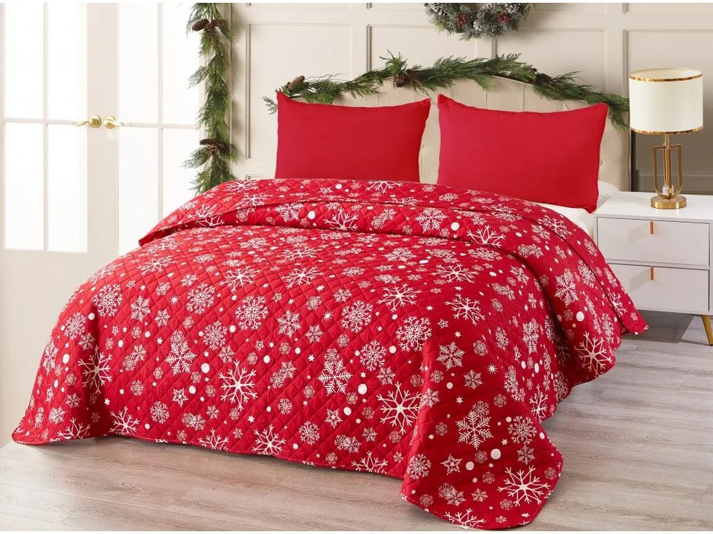 Ágytakaró SNOWFALL piros Méret: 170 x 210 cm