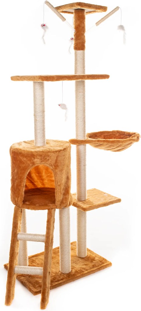 Kaparófa macskáknak Hawaj 138 cm | vörös