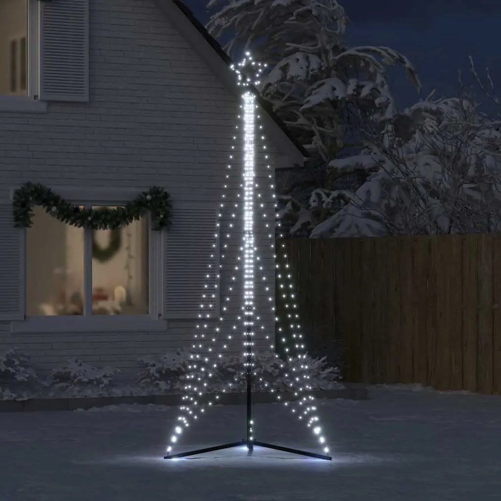 hideg fehér LED karácsonyfa 525 LED 302 cm