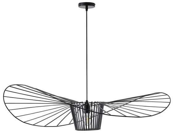 Csillár zsinóron OGGI 1xE27/40W/230V fekete