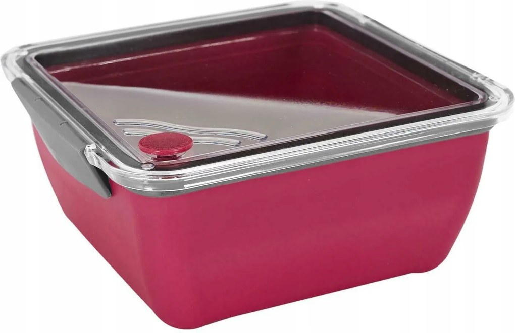 Ebéddoboz Villával rózsaszín 2,6l könnyű