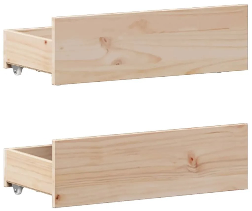 tömör fenyőfa fejtámlás ágykeret matrac nélkül 120 x 200 cm