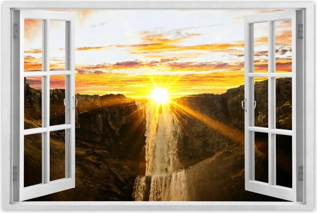 Poszterek 120x80 Naplemente Vízesés