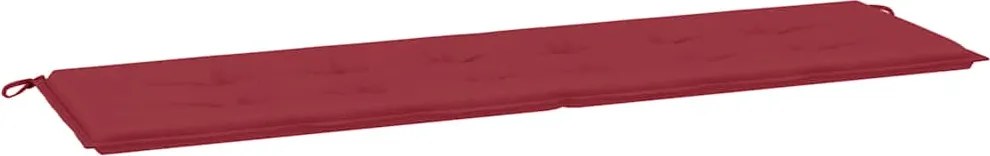 vidaXL bordó oxford szövet kerti padpárna 180 x 50 x 3 cm