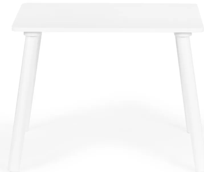 Fa gyerekasztal 2 székkel fehér