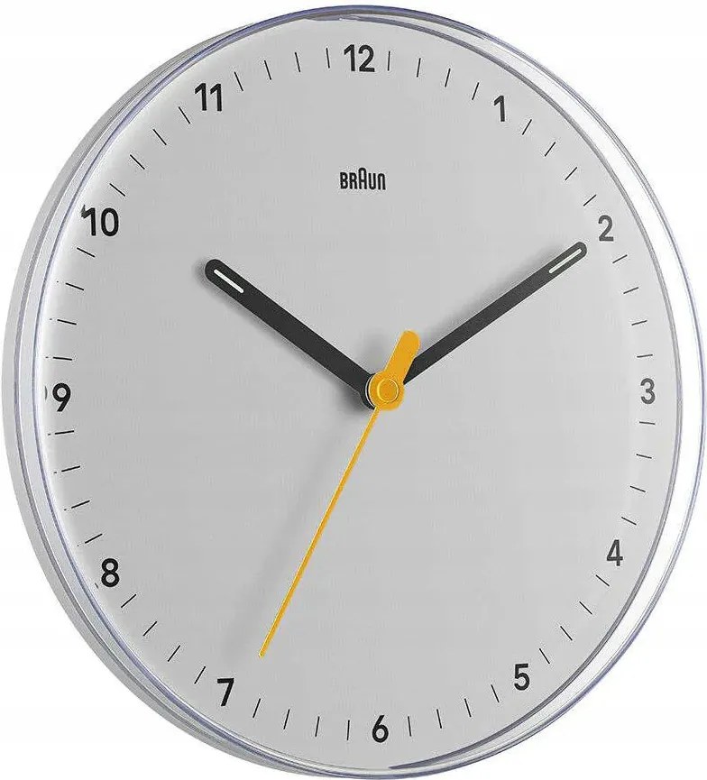 Fehér Kis Klasszikus Kerek Falióra Braun BC26W 23 cm