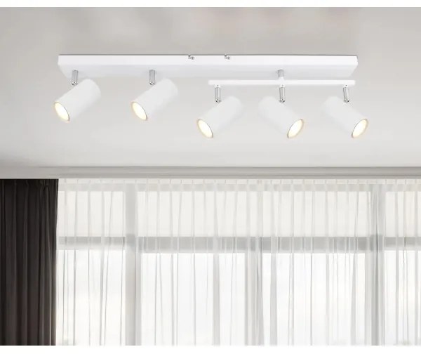 Globo 57911-5W - spotlámpa ROBBY 5xGU10/35W/230V fehér